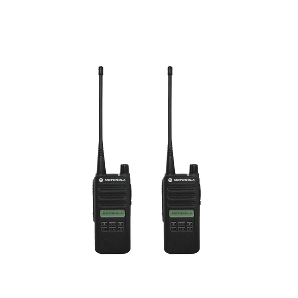 Motorola CP100D Limited-Display Analog Radio 2 Pack