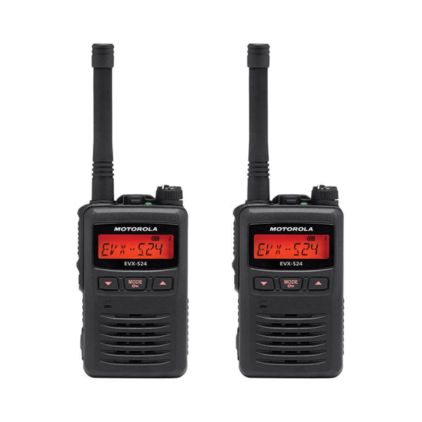 EVX-S24 UHF Digital Radio 2 Pack Black