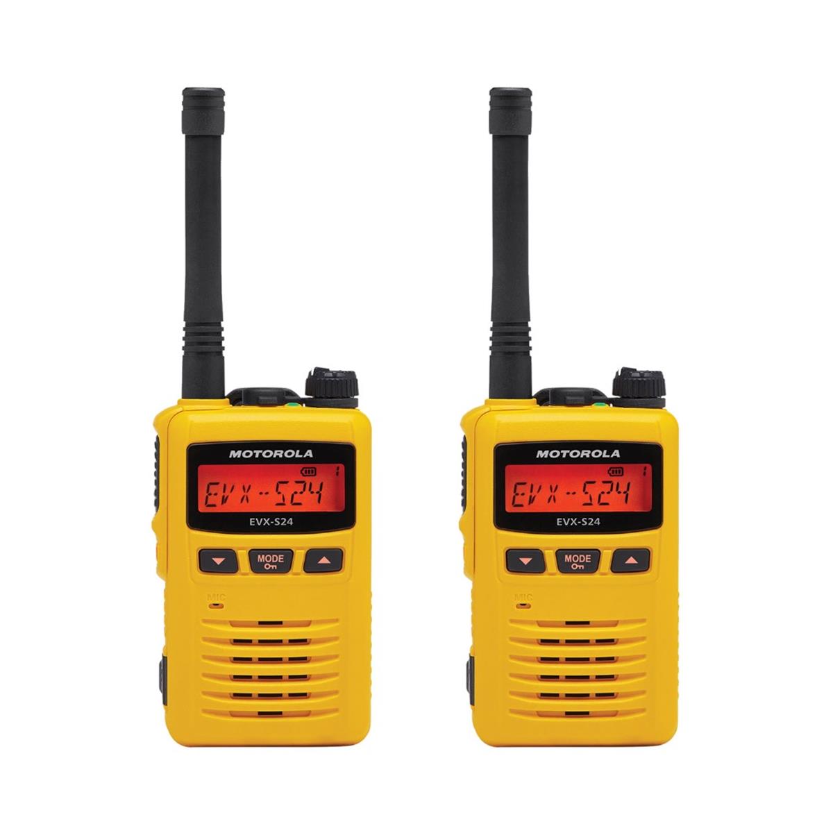 EVX-S24 UHF Digital Radio Pack Yellow – 2WayRadioSolutions