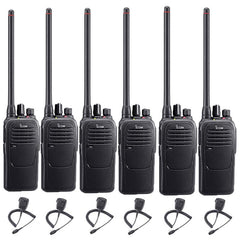 Icom IC-F1000 136-174MHz VHF 5W 16 CH Radio 6 PACK w/HM169 Speaker Mics