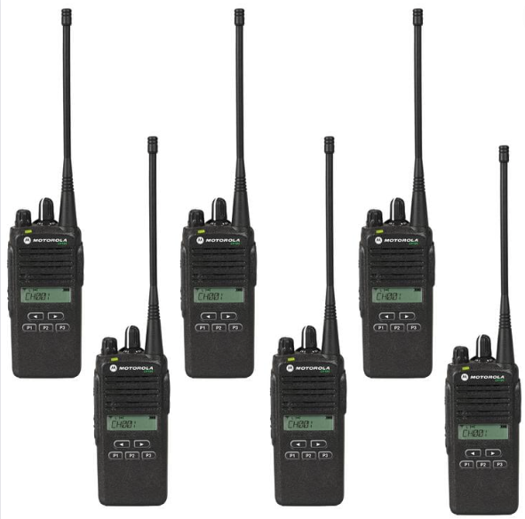 MOTOROLA CP185 Portable Radio 6 Pack
