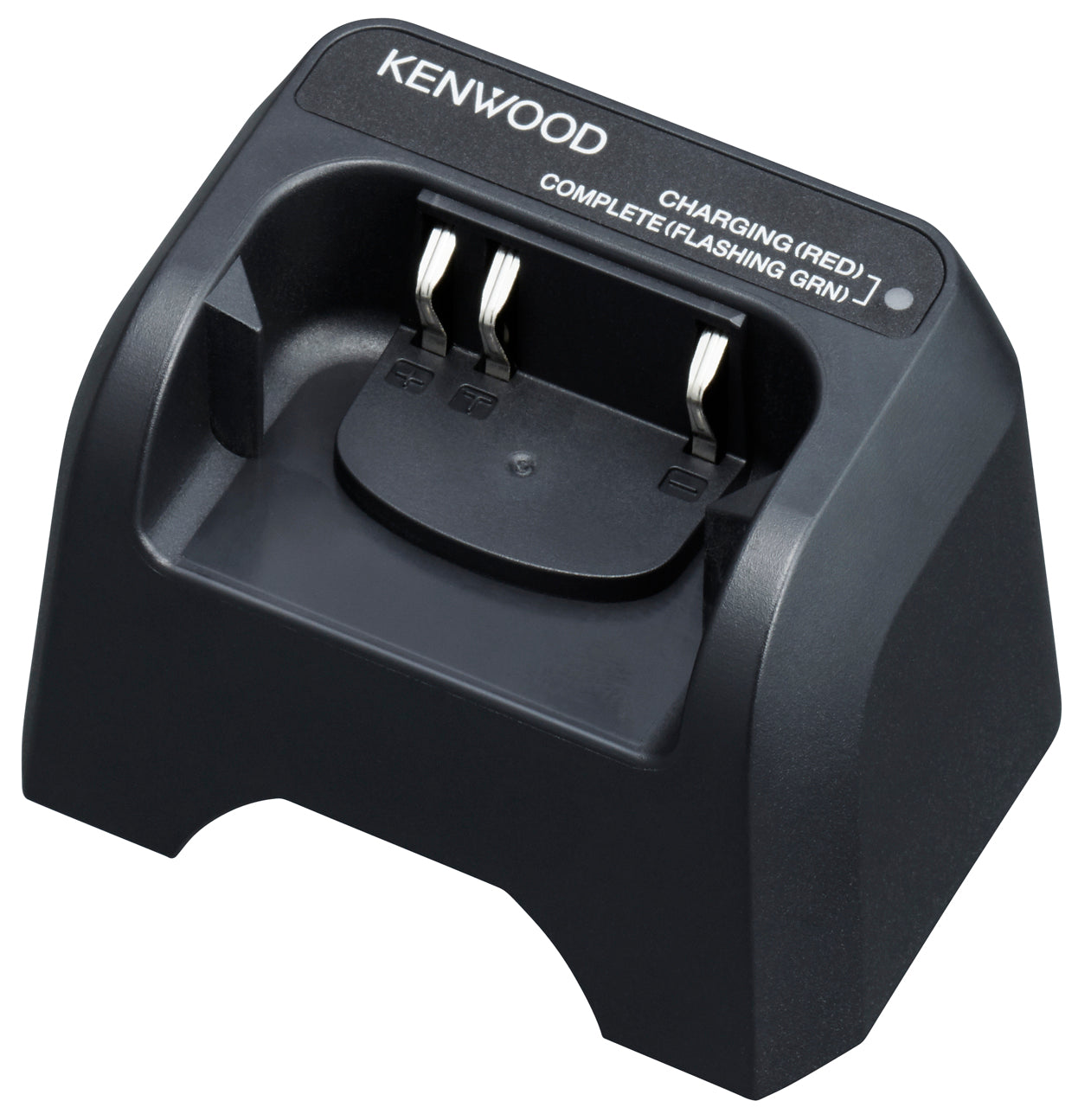 Kenwood KSC-50 Rapid Charger – Single Unit Desktop Charger for PKT-300K Two-Way Radio with LED Charging Indicators.