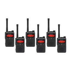 EVX-S24 UHF Digital Radio 6 Pack Black