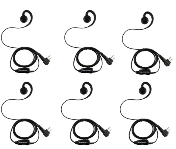 Voxtronix P8500M-R Swivel Headset for Motorola Radios 6 Pack