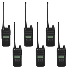 MOTOROLA CP100D Limited-Display Analog/Digital Radio 6 Pack