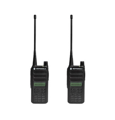 MOTOROLA CP100D Full Display Analog/Digital Radio 2 Pack