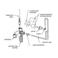 OTTO V1-10617 Black Two Wire Palm Microphone Kit